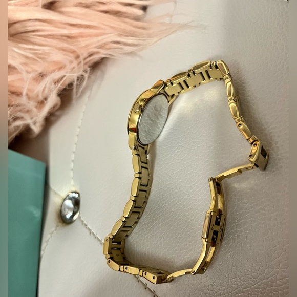 Kate Spade Gramercy Gold Tone Stainless Steel Crystal Accented Watch - Picture 14 of 16